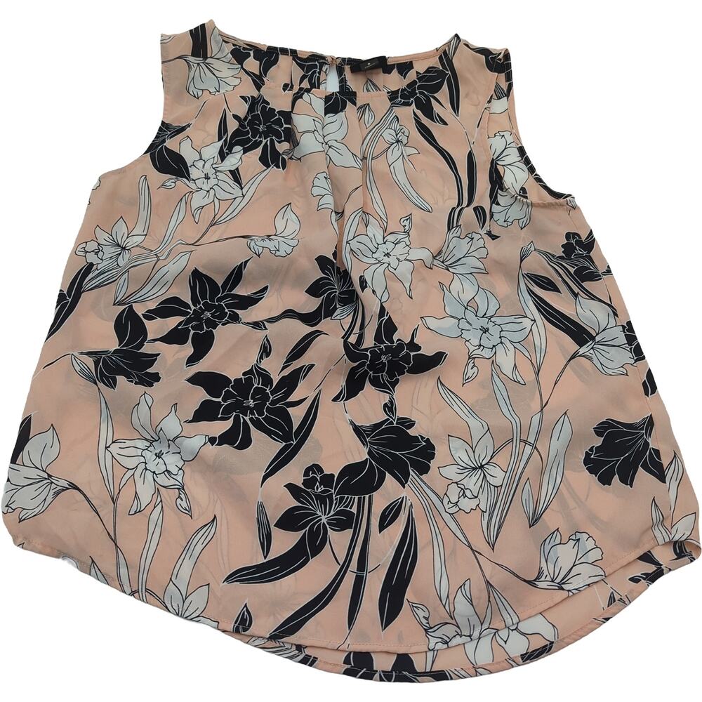 Sleeveless Floral Blouse - Pink Floral